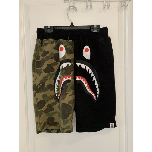 Bape Shorts A Bathing Ape Camo Sweats - Picture 1 of 8